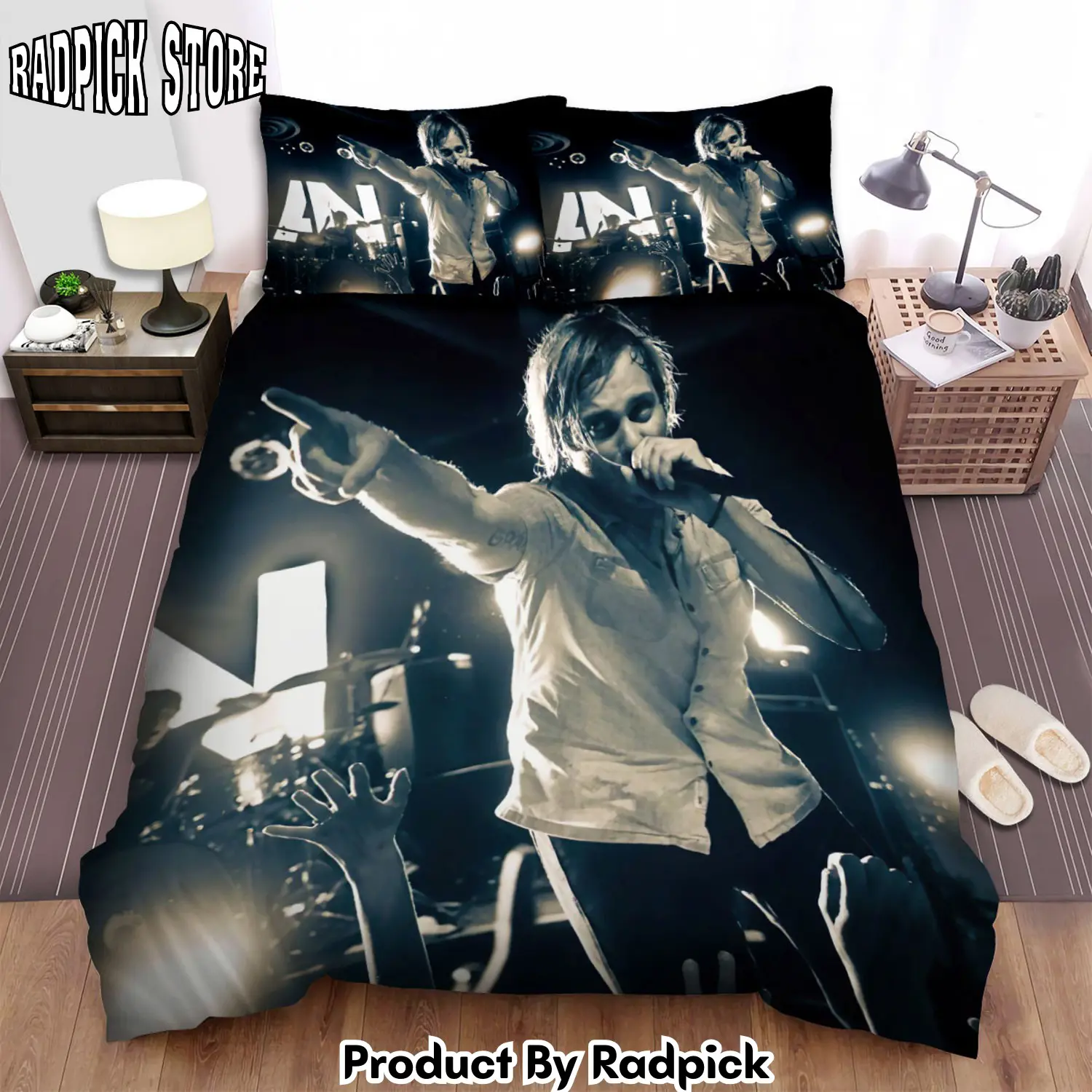 Radpick awolnation is performing with micro and interact with the audience bed sheets spread comforter duvet cover bedding sets rp3278540